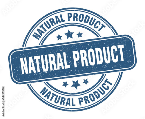 natural product stamp. natural product label. round grunge sign