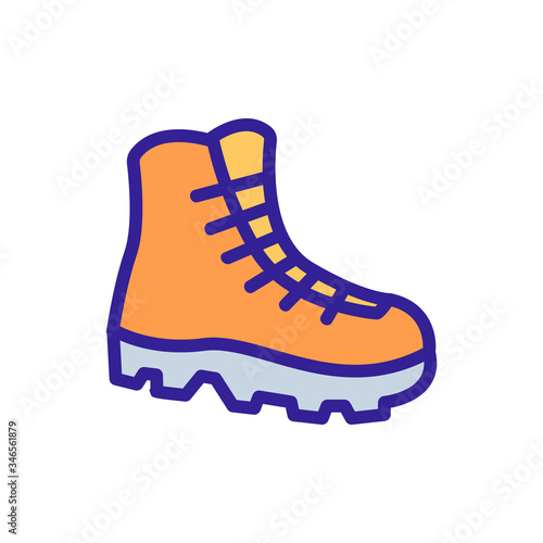 special climber shoes icon vector. special climber shoes sign. color symbol illustration