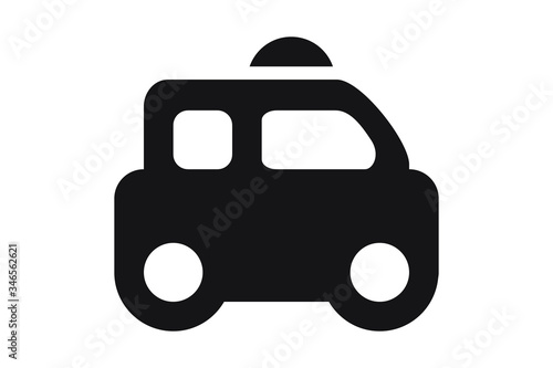 Taxi icon for logo isolated sign symbol vector illustration - high quality black style vector icons
