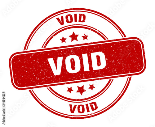 void stamp. void label. round grunge sign