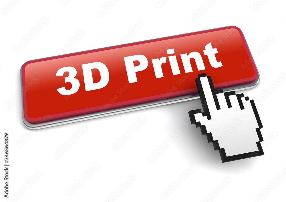 3d print concept 3d illustration isolated 3d print concept 3d illustration isolated