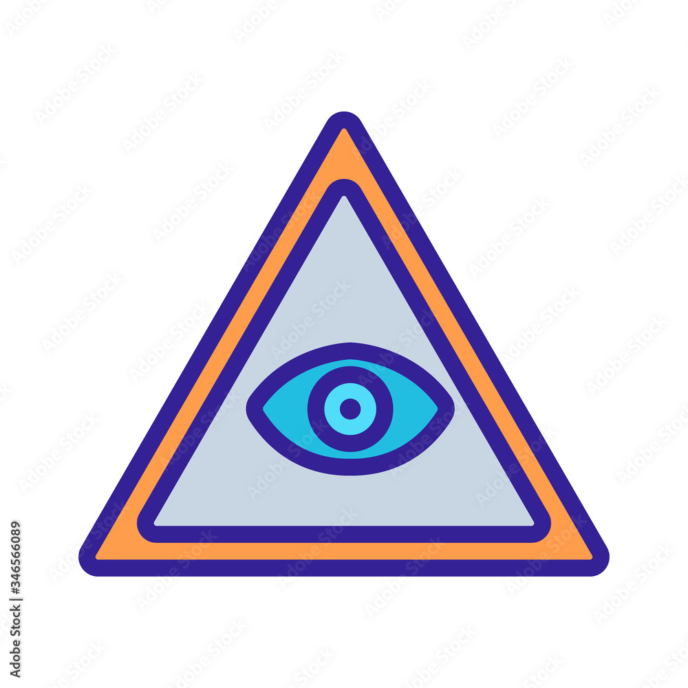 all-seeing eye of god icon vector. all-seeing eye of god sign. color symbol illustration all-seeing eye of god icon vector. all-seeing eye of god sign. color symbol illustration