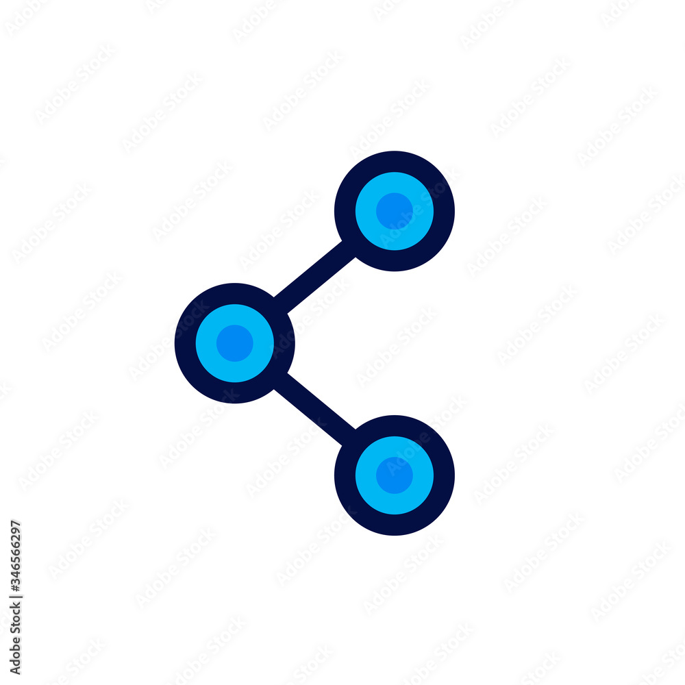 Share icon in simple design. Vector illustration Share icon in simple design. Vector illustration