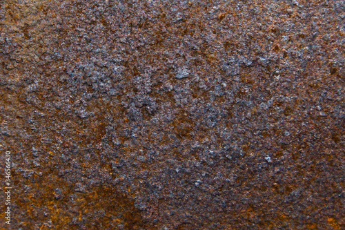 rust texture on an old piece of metal sheet