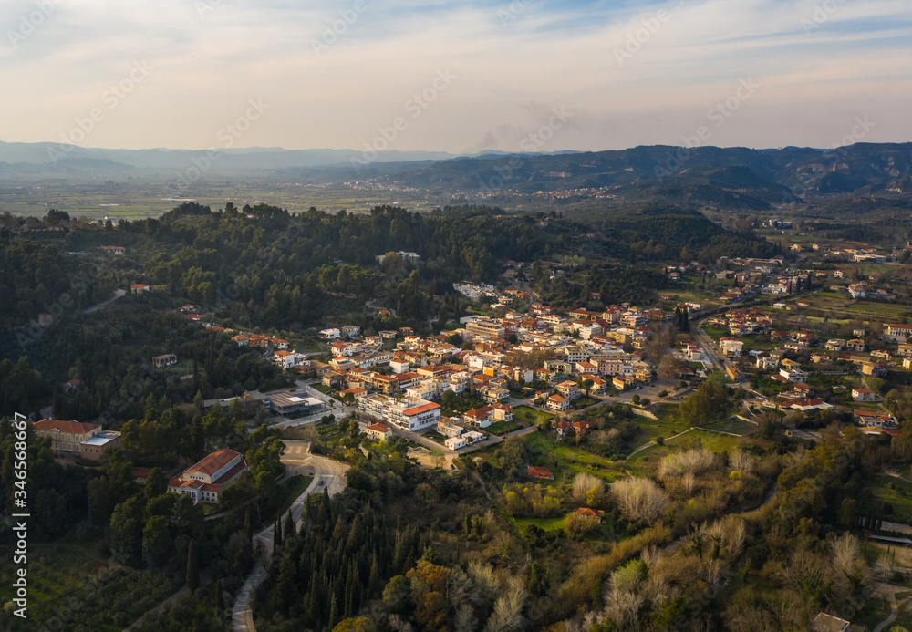 Obraz premium Olympia aerial city view, Peloponnese, Greece