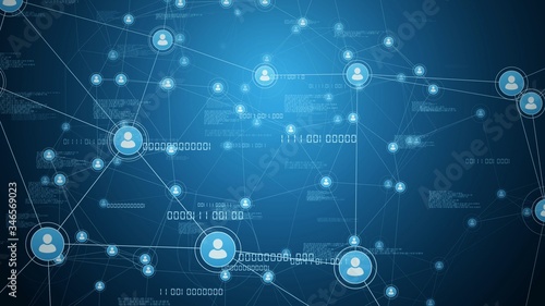 business network connections concept illustration