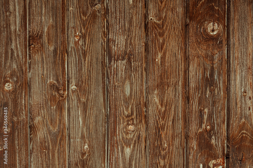 Brown, painted, wooden wall. Background. Texture.
Brown, painted, wooden wall. Background. Texture.