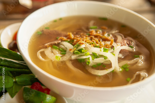 Pho noodle, Vietnamese rice noodle soup
