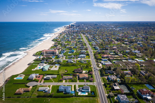 Aerial of Deal New Jersey During Covid19 Pandemic photo