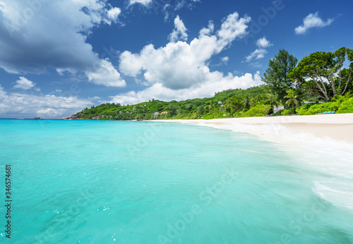 beach on Mahe island, Seychelles