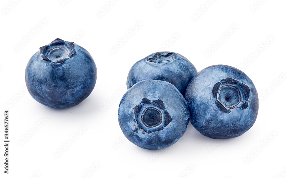 Fresh blueberries isolated on white background. Fresh blueberries isolated on white background.