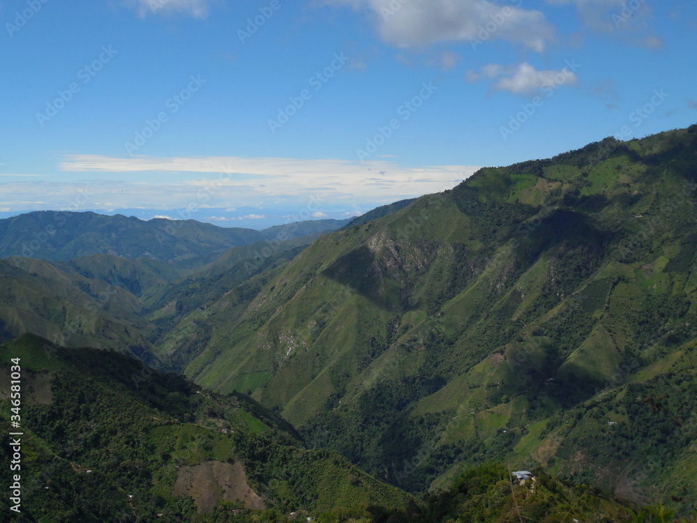 Mountains in the colombian andes.