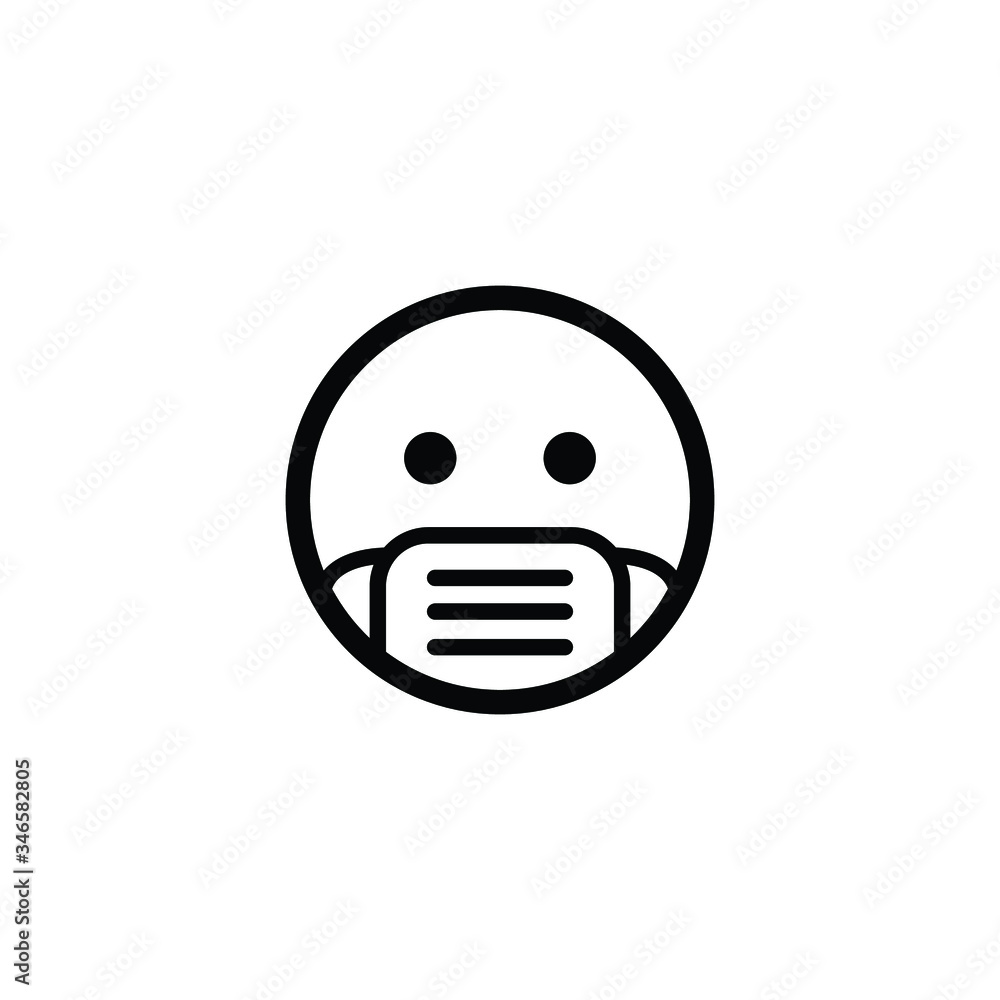 medical face mask flat icon vector logo design trendy medical face mask flat icon vector logo design trendy