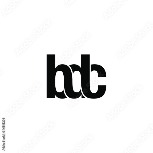 bdc letter original monogram logo design