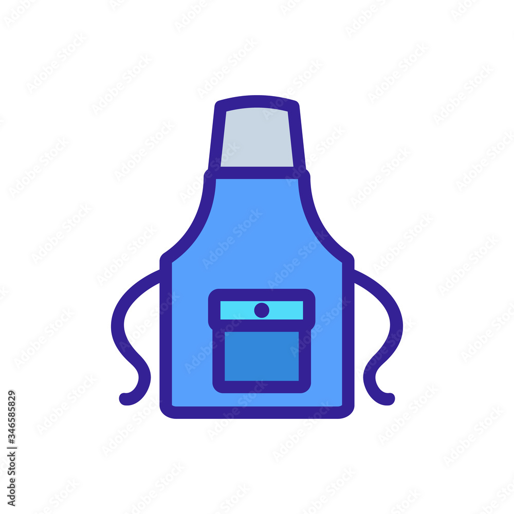 kitchen apron in main point icon vector. kitchen apron in main point sign. color symbol illustration kitchen apron in main point icon vector. kitchen apron in main point sign. color symbol illustration