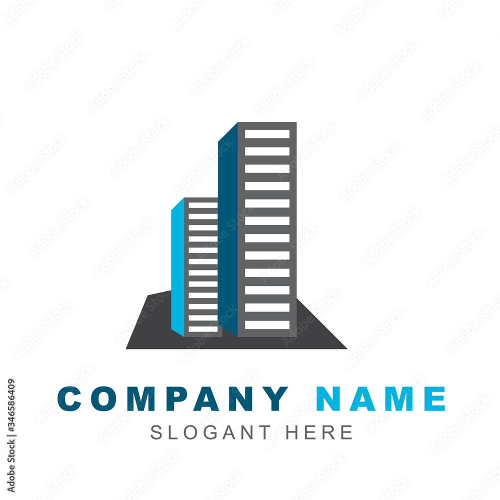 Real Estate logo vector design template. Modern architecture building icon shapes of city symbol can use for company brand, property agent, rental apartment, clean and construction service. Real Estate logo vector design template. Modern architecture building icon shapes of city symbol can use for company brand, property agent, rental apartment, clean and construction service.
