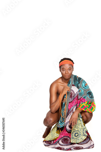 South African man in traditional costume