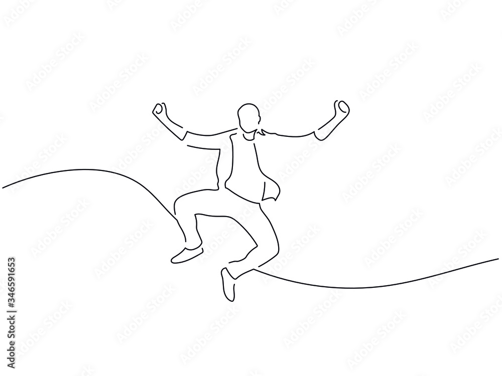 Fototapeta premium Full length people isolated line drawing, vector illustration design.