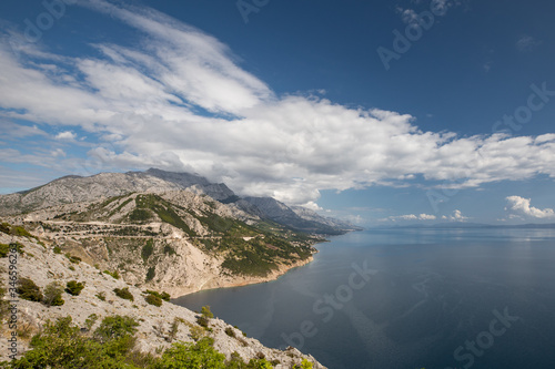 Amazing view from the mountain, Dalmatia, Croatia