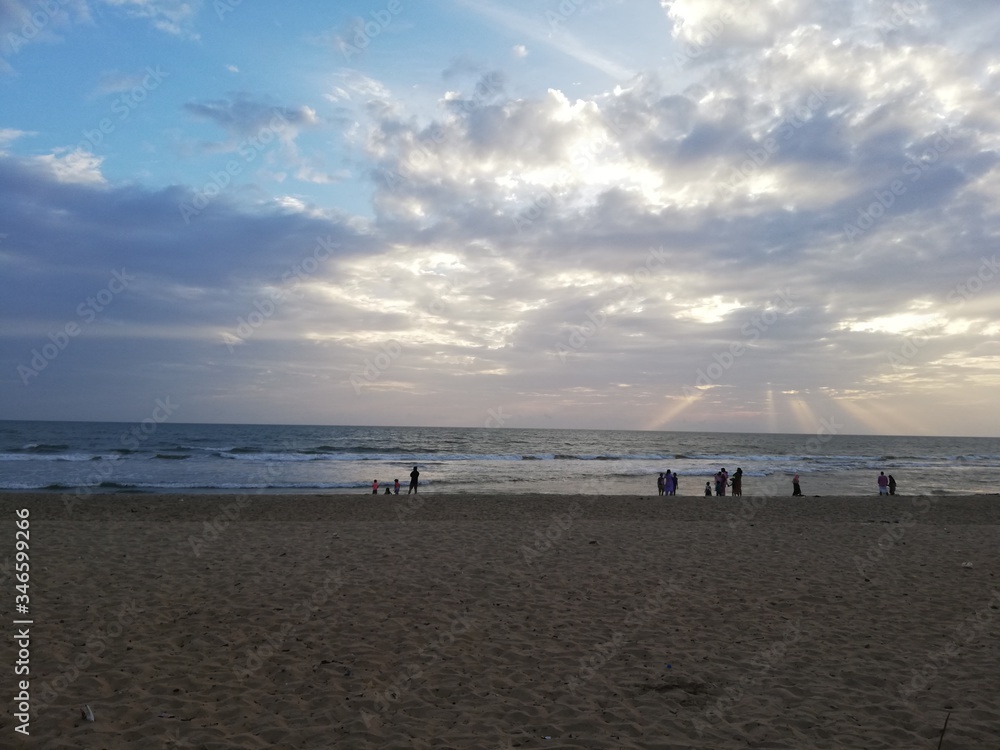 sunset at the beach