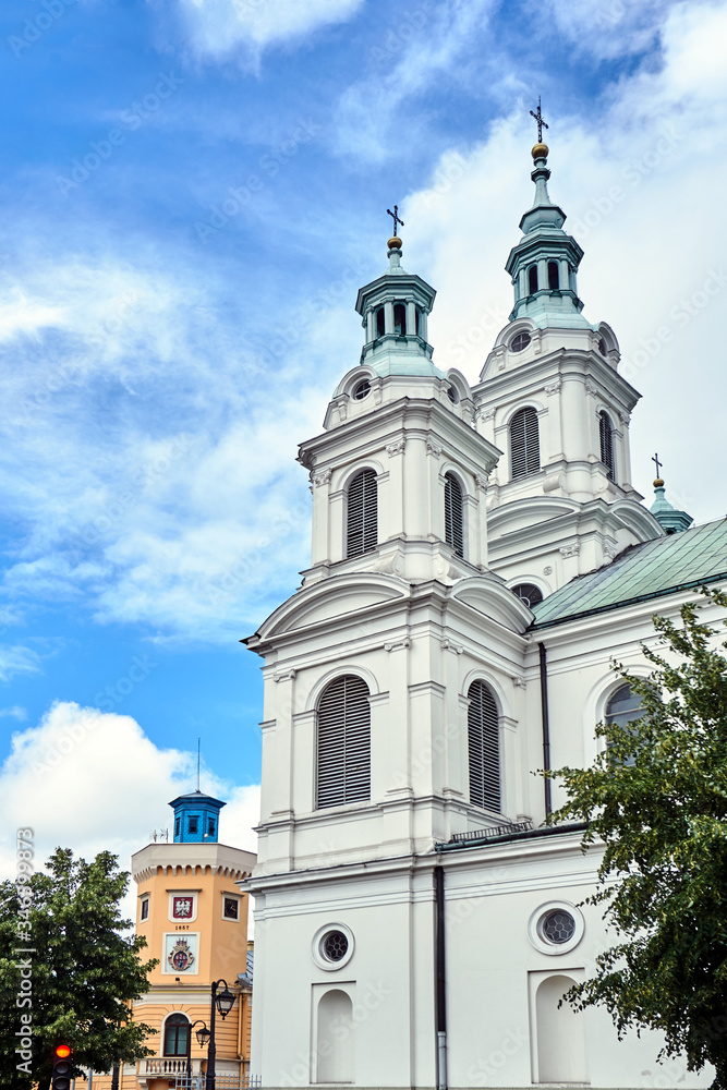 Neo-baroque, Catholic Church in Radomsko in Poland.