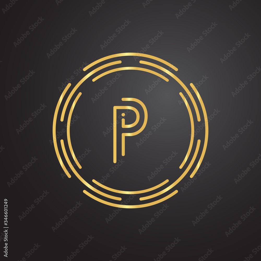 Initial Letter P Logo With Luxury Business Typography Vector Template. Creative Abstract Letter P Logo Design Initial Letter P Logo With Luxury Business Typography Vector Template. Creative Abstract Letter P Logo Design