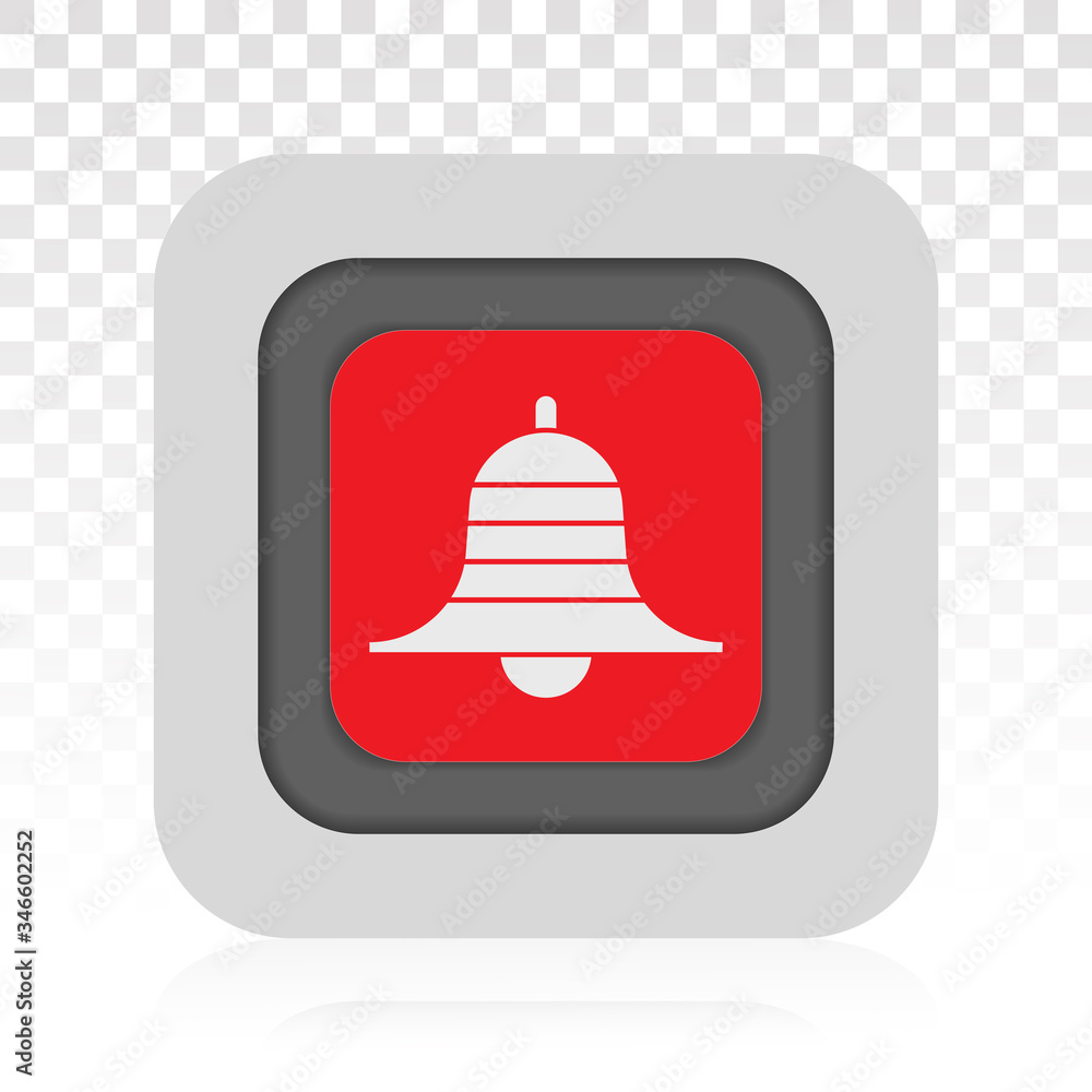 Youtube message notification bell flat icon for apps or websites Youtube message notification bell flat icon for apps or websites