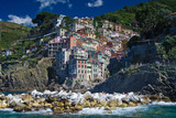 Riomaggiore, Wioska w skałach - Cinque Terre, Liguria, Włochy 