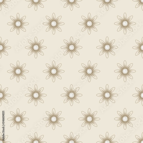 seamless pattern with flowers  creative background vector design