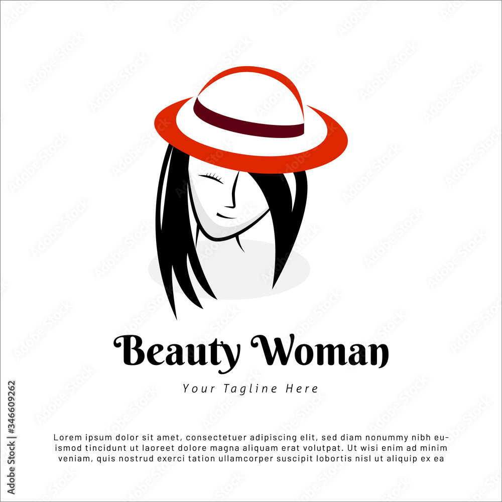 Obraz premium Logo Beauty woman for spa and cosmetic brand