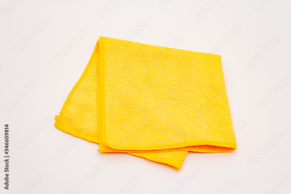 Orange duster isolated on white background Orange duster isolated on white background