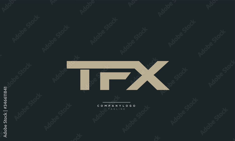 TFX Letter Logo Alphabet Design Icon Vector Symbol TFX Letter Logo Alphabet Design Icon Vector Symbol