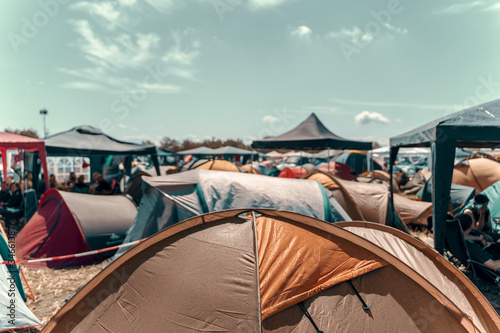 campsite at a festival