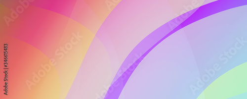 Abstract colourful green and violet curves background illustration 2d rendering