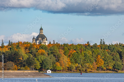 Kaunas Reservoir near Pazaislis Monastery photo