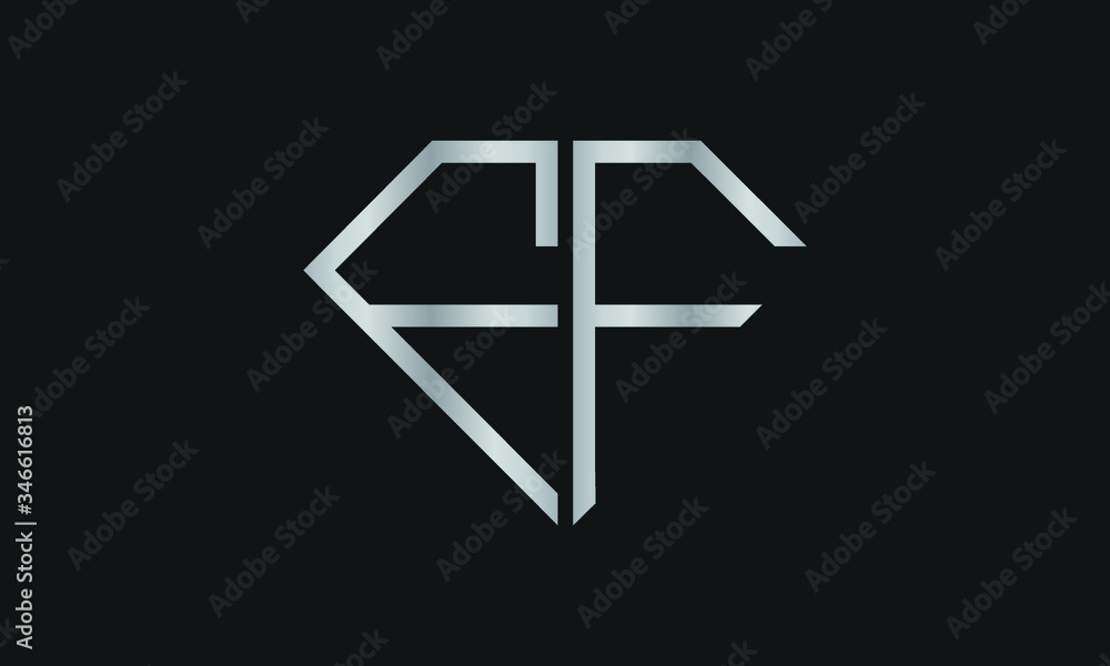 Diamond Shaped Letter F or Letter FF Iconic Logo Design, logo design for Jewelry Company Store. Diamond Shaped Letter F or Letter FF Iconic Logo Design, logo design for Jewelry Company Store.