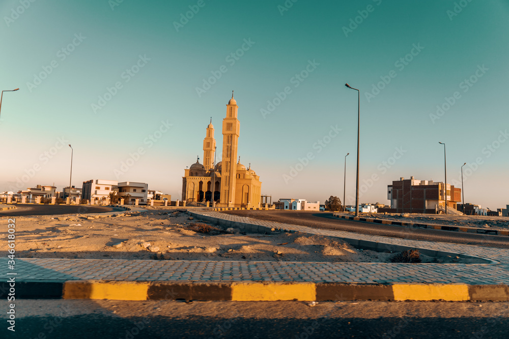 Obraz premium mosque in Hurghada Egypt