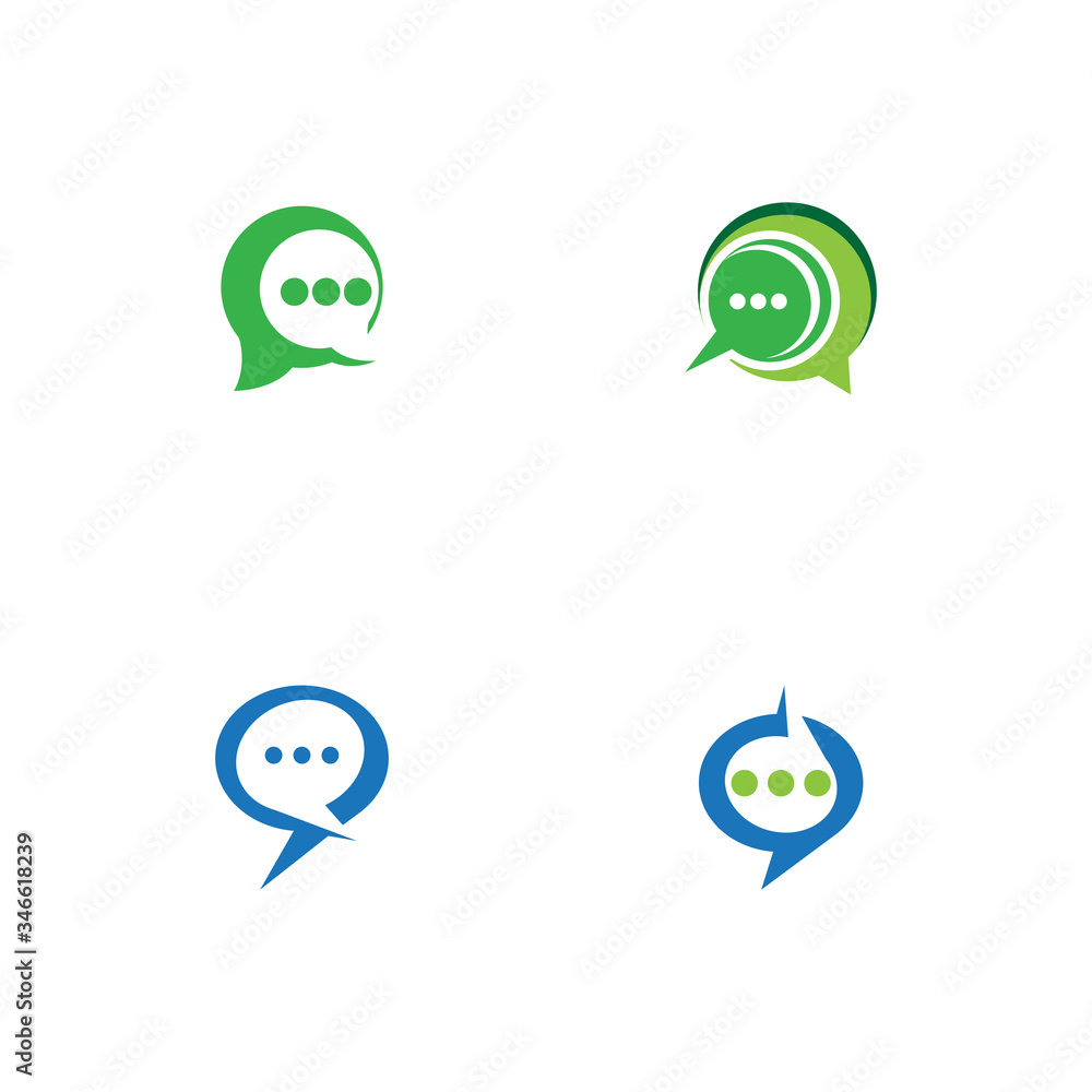 Set Speech Bubble Icon for Graphic Set Speech Bubble Icon for Graphic