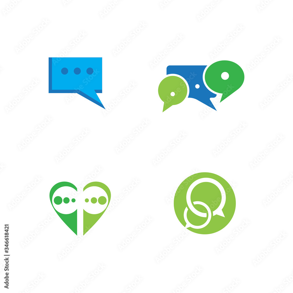 Set Speech Bubble Icon for Graphic Set Speech Bubble Icon for Graphic