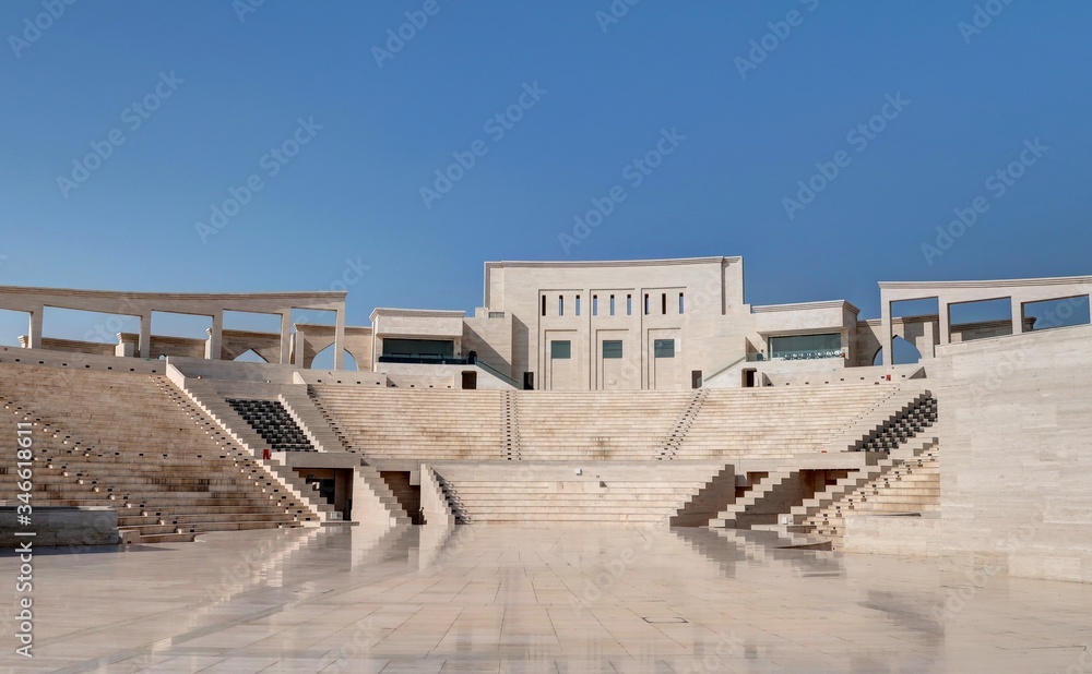 dans les rues de Doha au Qatar