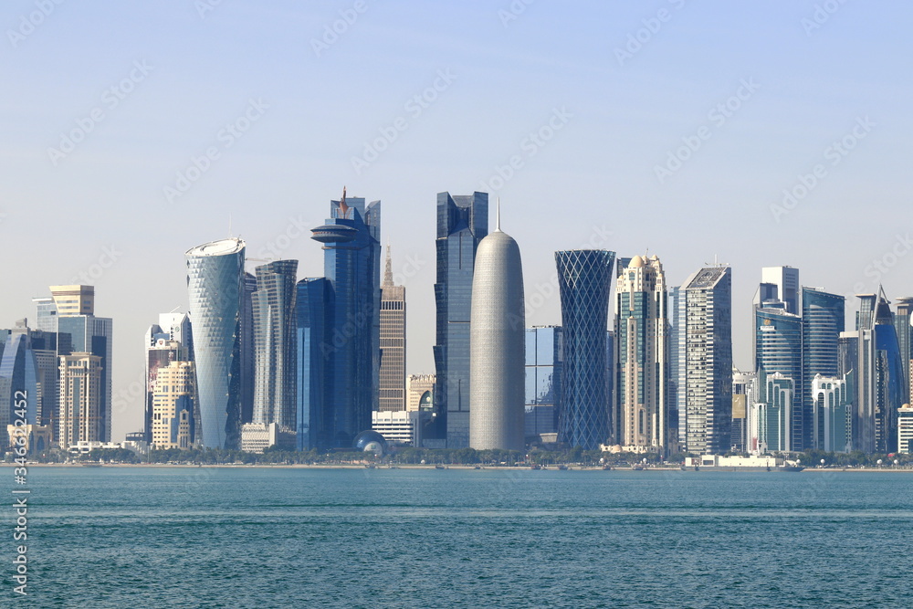 vue panoramique de Doha