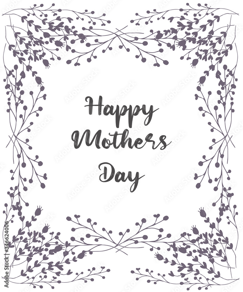 Obraz premium Happy Mother’s day design greeting card. Vector illustration good for the mom holiday,poster,banner,invitation,postcard,wallpaper,background, brochure.