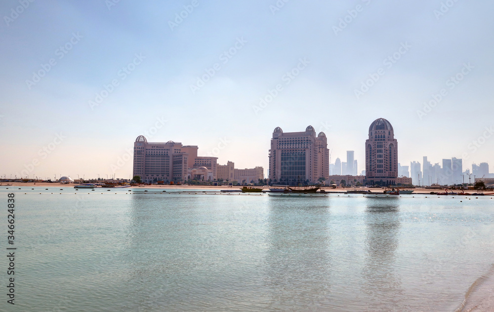 vue panoramique sur Doha