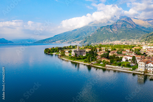 Gravedona, Como Lake, Italy, aerial view © Silvano Rebai