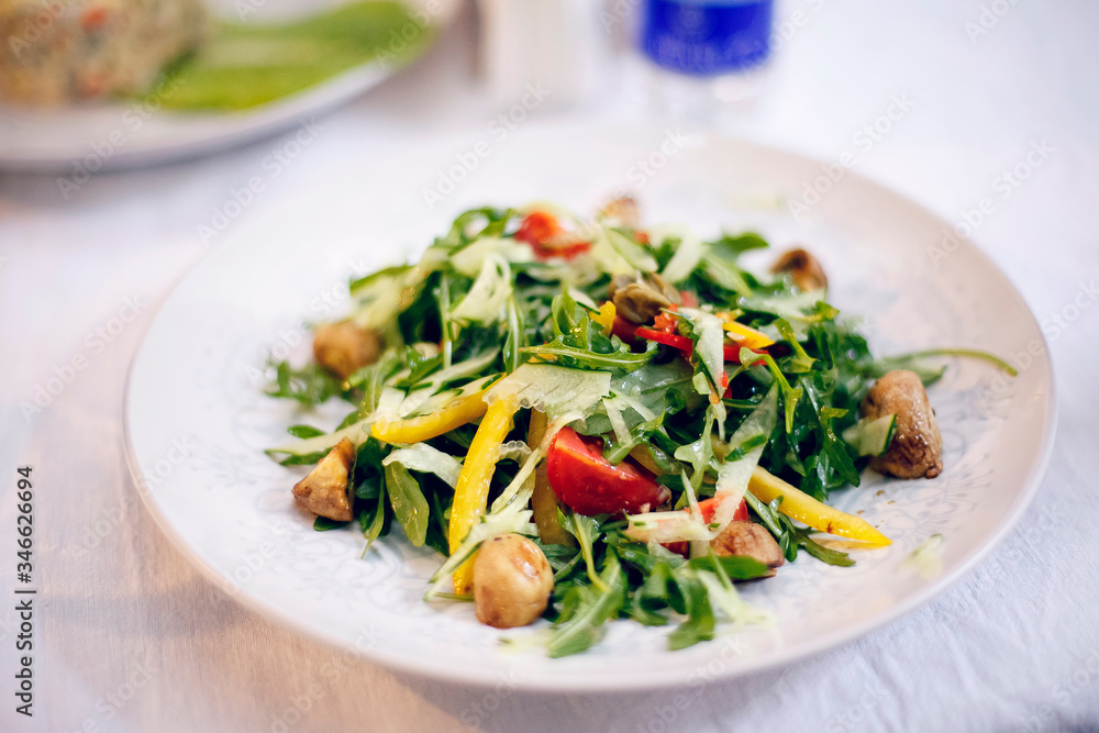 arugula and tomato salad
arugula and tomato salad
