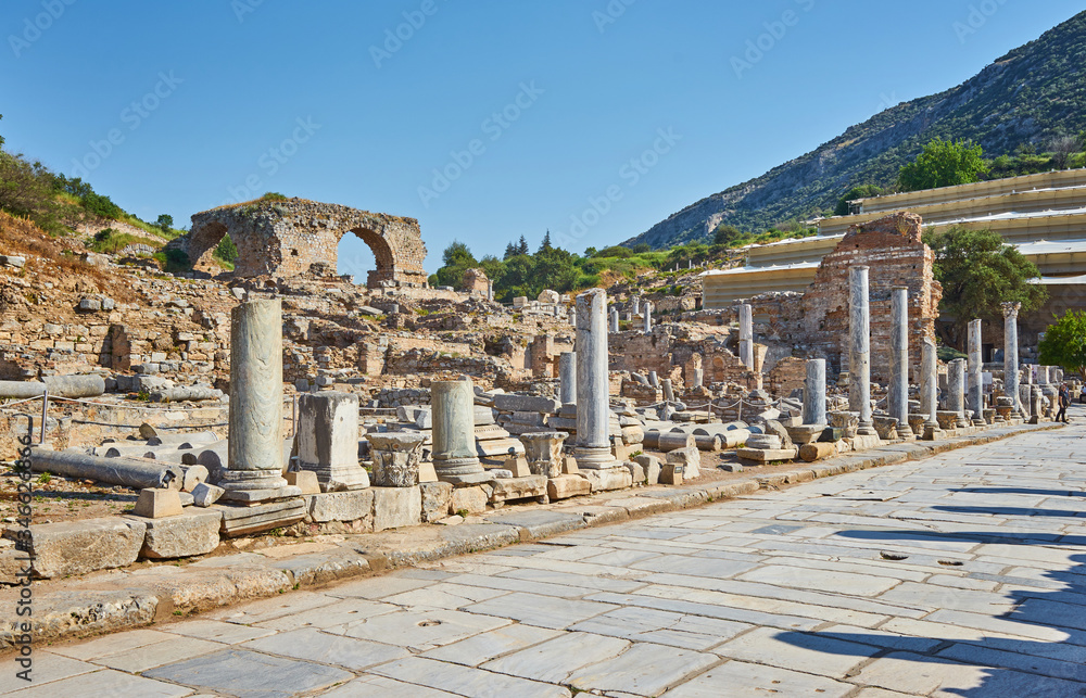 Ephesus ancient greek ruins in Turkey