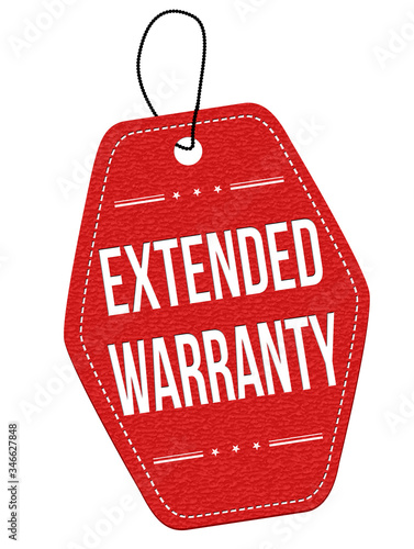 Extended warranty label or price tag