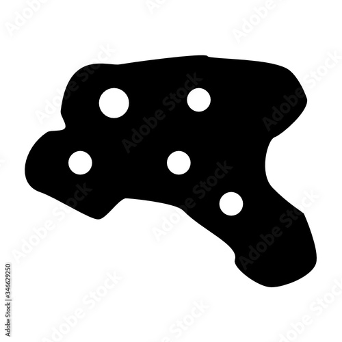 Corona Virus type bacteria ,ameoba like germs ,vector icon concept 