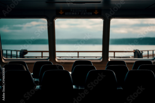 on board of a ferry in California photo