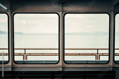 on board of a ferry in California photo